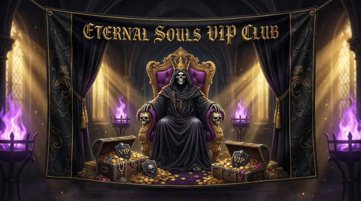 Clube VIP exclusivo do abcbet com tema gótico